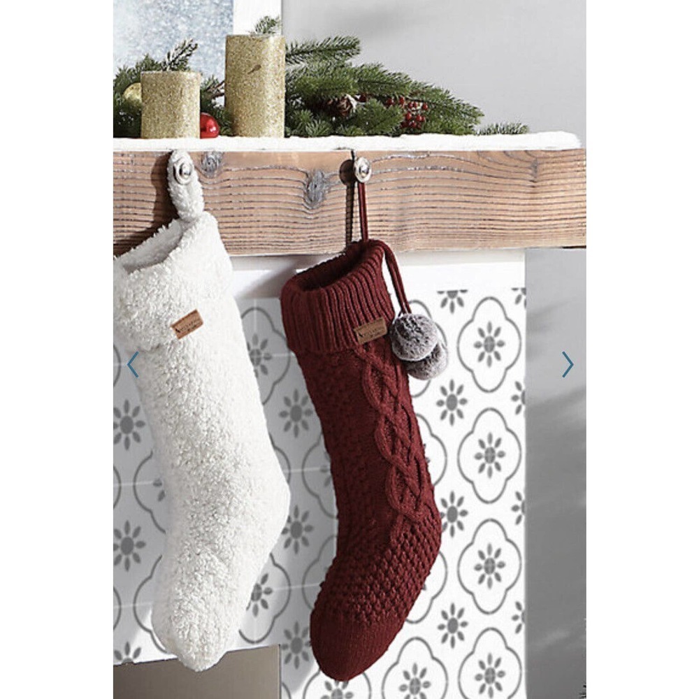 Koolaburra by UGG Clover Faux Fur Stocking White Holiday Christmas 12x21 NEW NWT - Picture 5 of 5